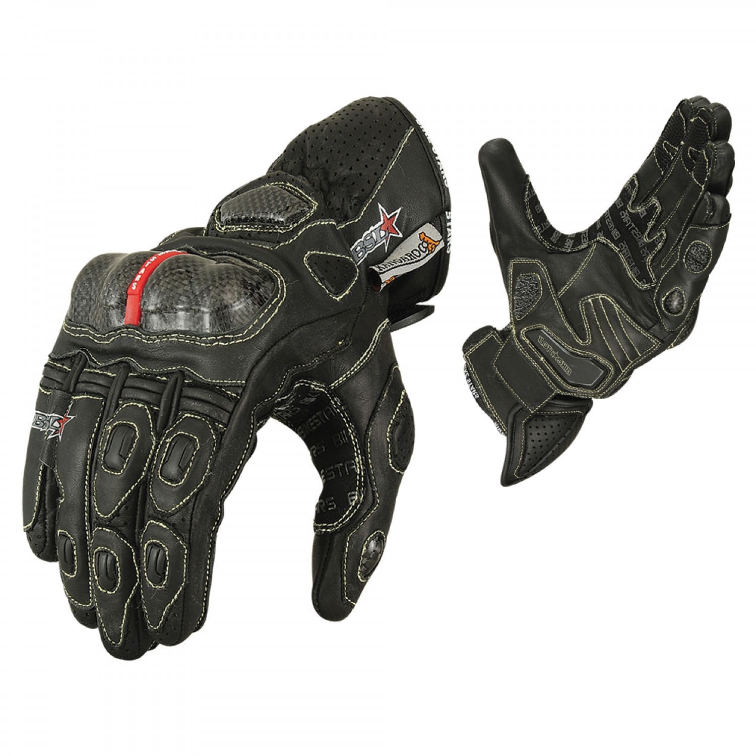 SHORT RACING LEATHER GLOVES